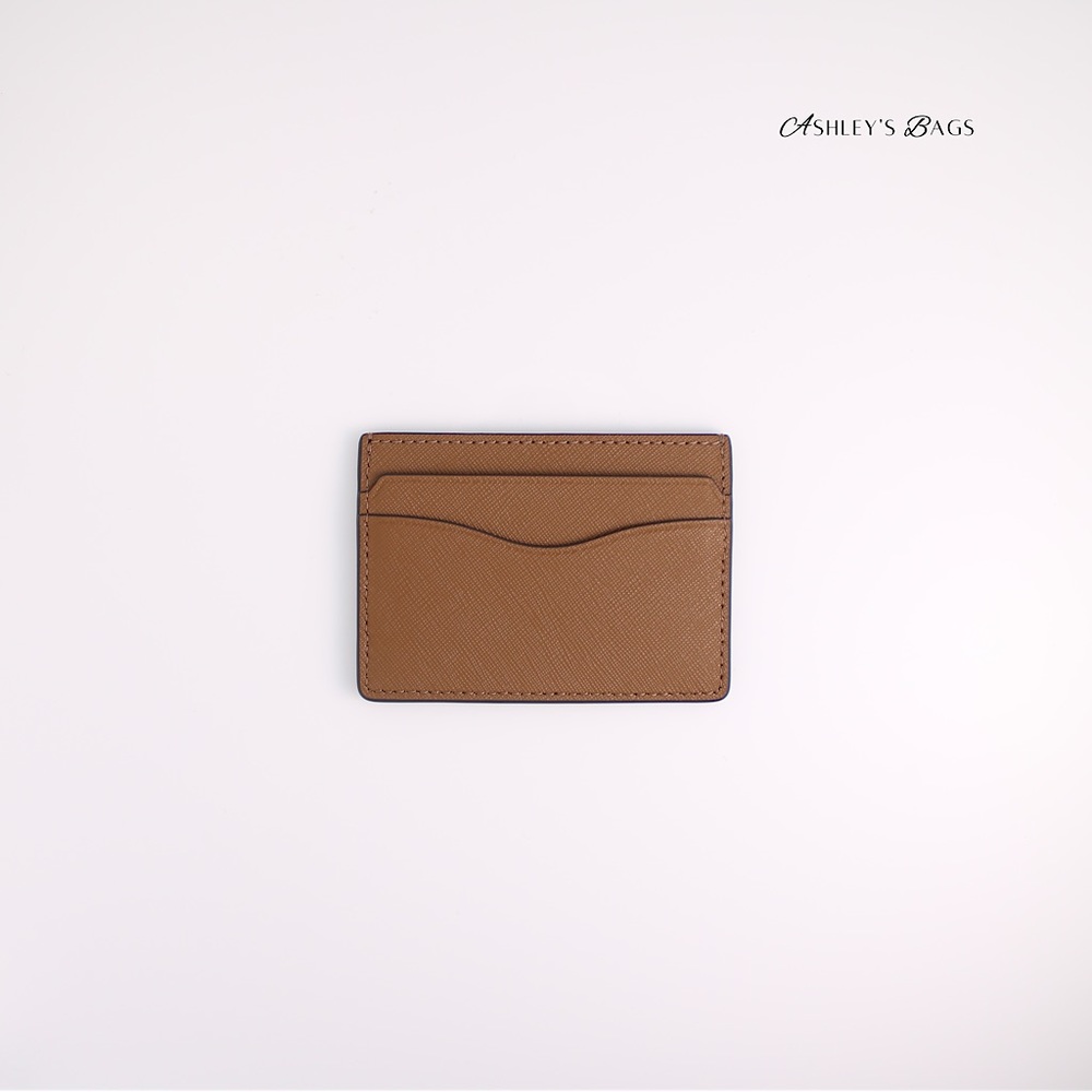 Tory Burch Emerson Slim Card Holder Case Wallet In Moose Brown - Picture 2 of 3